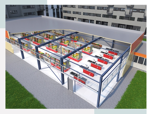 Строительство магазинов в Димитровград от 618 руб. за м²