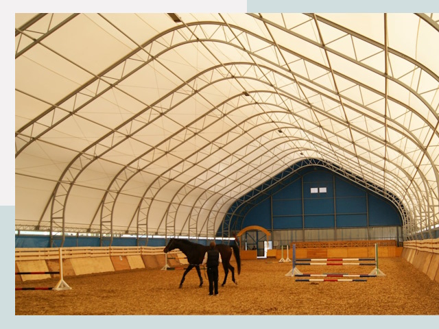 Строительство конных манежей в Димитровграде