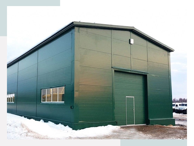 Двускатные ангары в Димитровграде