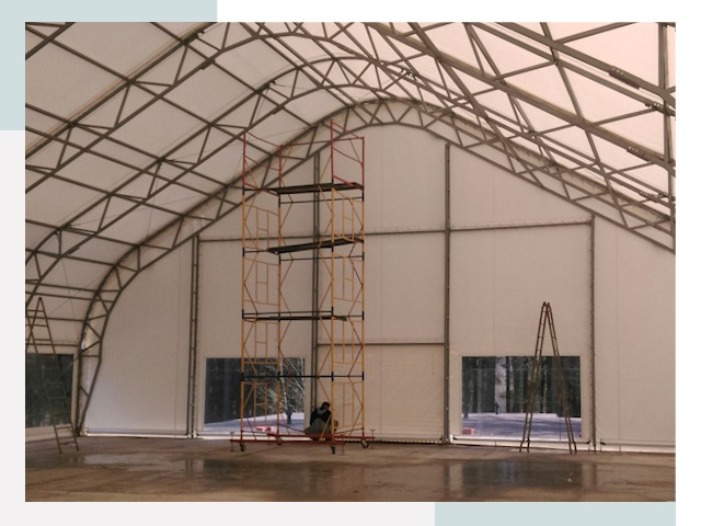 Шатровые ангары в Димитровграде