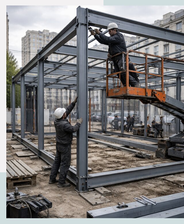 Строительство и монтаж торговых павильонов под ключ в Димитровграде